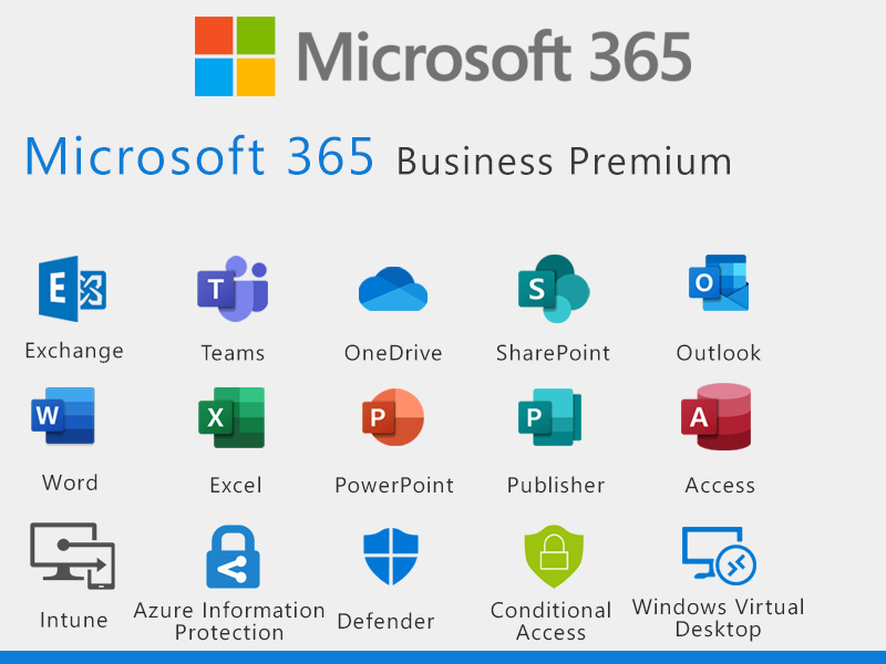 Подписка Microsoft 365 Business Premium, 1 год